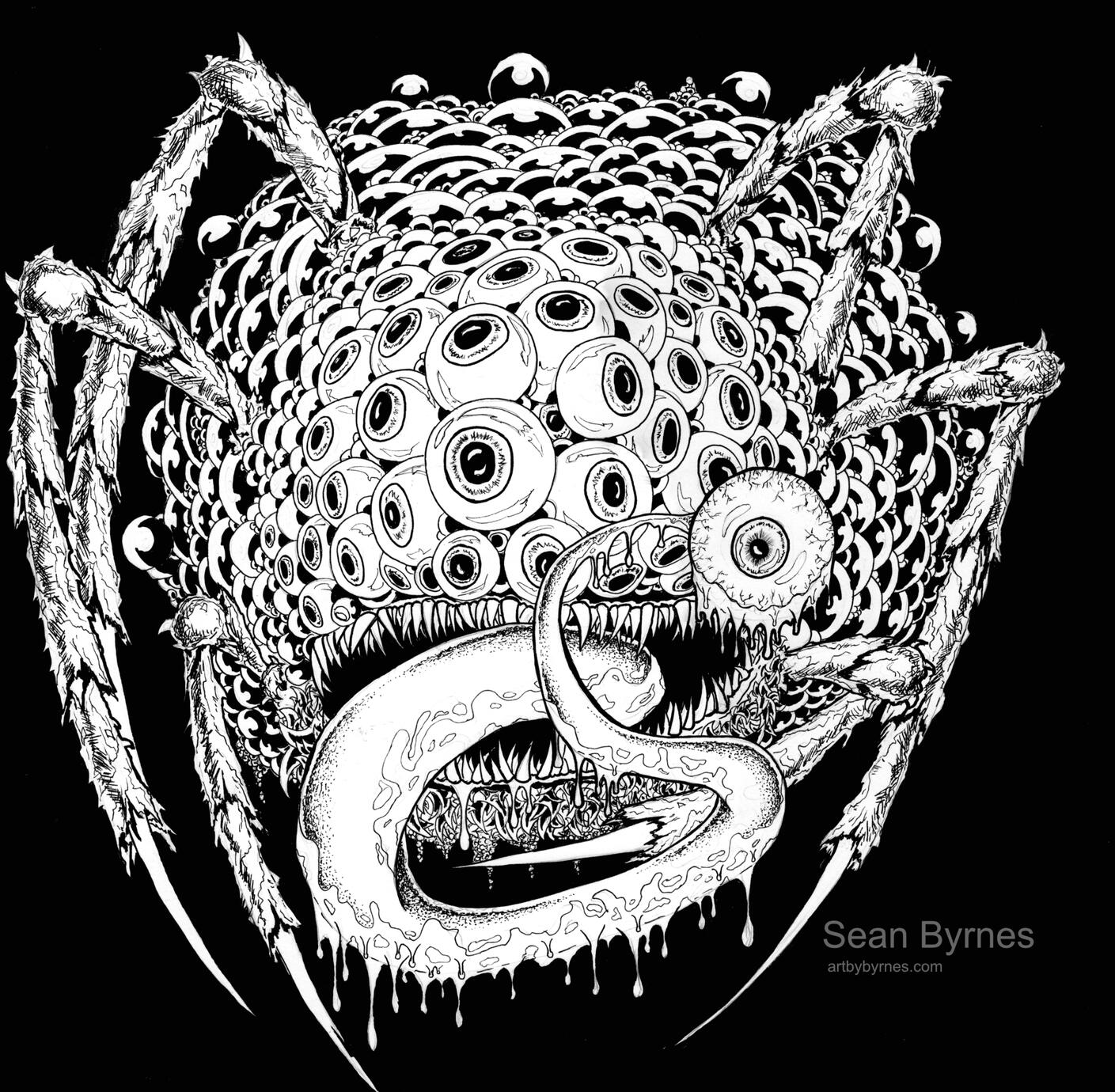 Horror Concept Art (Ink on Bristol, 11x17)